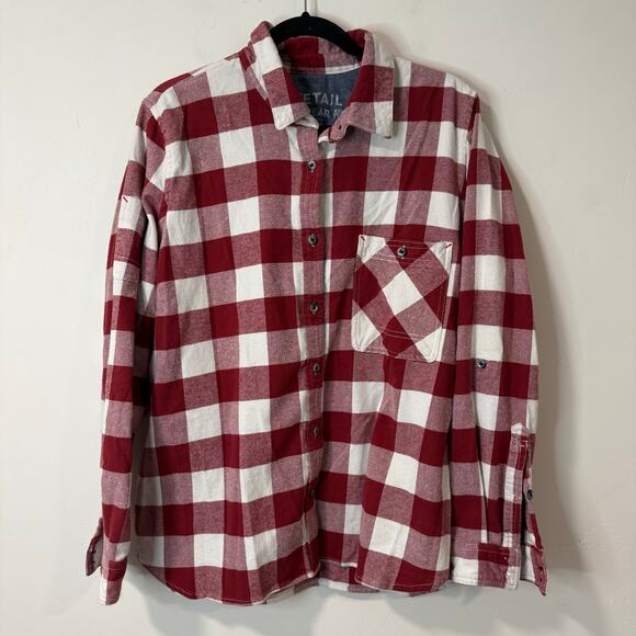 Dovetail Workwear Tops - Dovetail Workwear Women's Givens Shirt Top Button Down XXL Red White Plaid